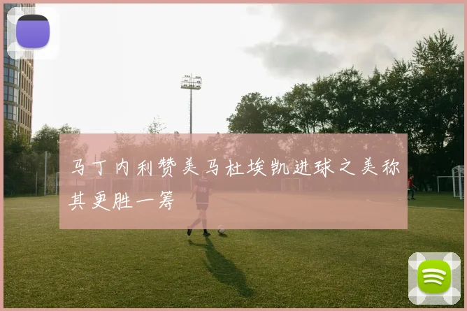 马丁内利赞美马杜埃凯进球之美称其更胜一筹